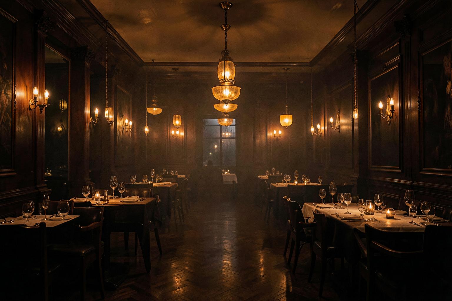 Candlelit dining hall at the Flavourverse Osu branch